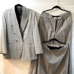 Woman’s 3 piece business suit. Includes jacket, slacks and skirt.